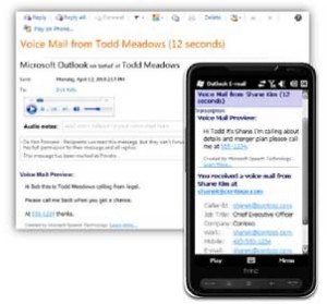 Exchange voicemail