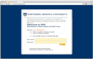 Sample phishing website