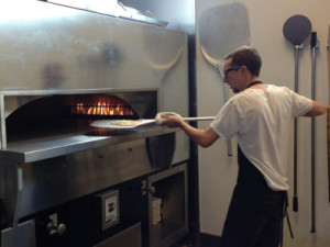 Wedge pizza oven