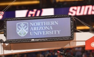 NAU sign at Suns game