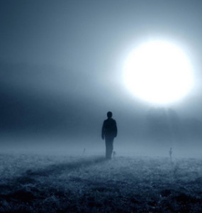 Man in fog