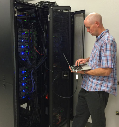 Chris Coffey and the Monsoon computer cluster