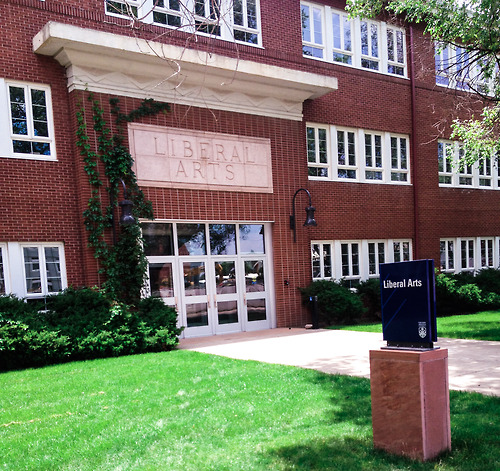 NAU Liberal Arts building front entrance