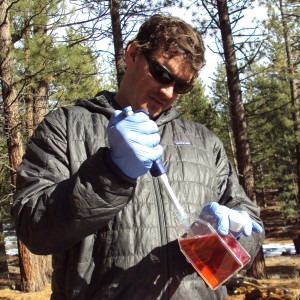 Nathan Nieto doing field tests
