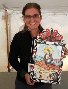 Nicole Lohman and her award