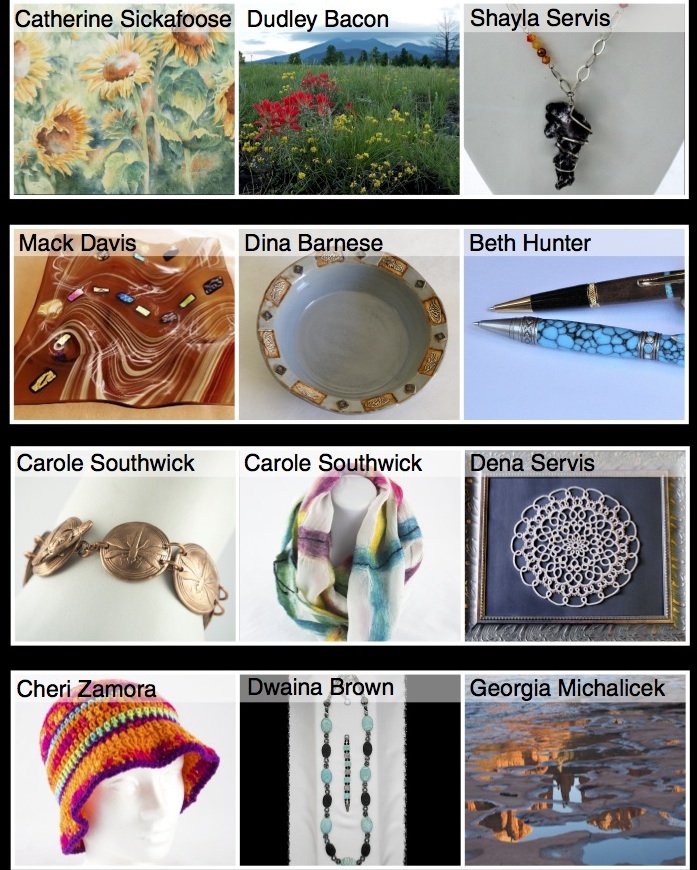 Collage of community art pieces
