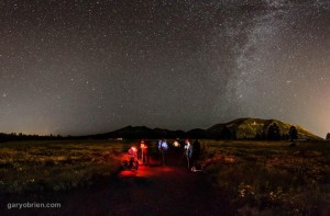 Buffalo Park under the dark sky