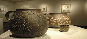 Senior design at art exhibit