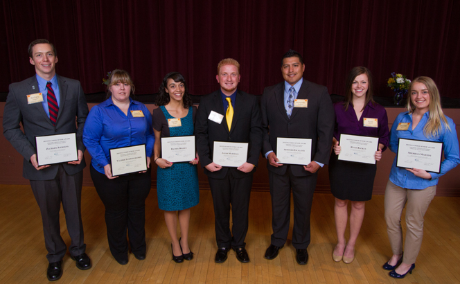 Distinguished seniors and their awards