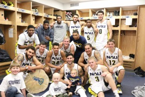 NAU Men's Basketball post game
