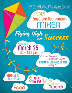 21st Classified Staff Advisory Council 2015 Employee Appreciation Mixer