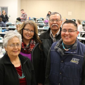 Monty Begay and his family