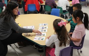 Katherine Sanchez teaching children
