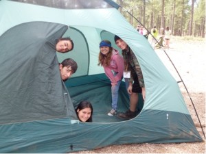 Attendees of the summer youth camp
