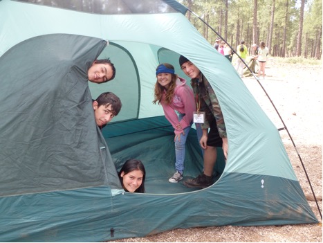 Attendees of the summer youth camp