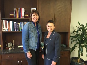 Rep. Ann Kirkpatrick and NAU President Rita Cheng