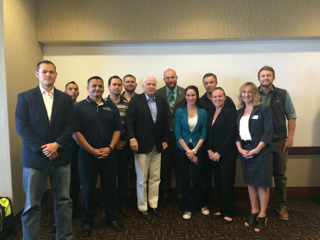 Senator McCain and NAU student veterans