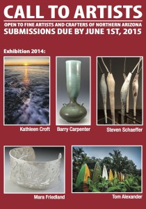 Call to Artists Open to Fine Artists and Crafters of Northern Arizona poster