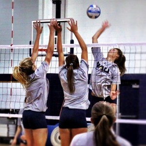 Women's Volleyball block
