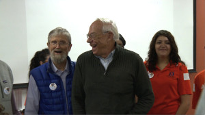 Homecoming dedicatees Joe Anderson and David Brumbaugh