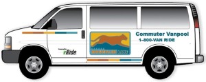 Commuter Vanpool Mountain Line vRide bus