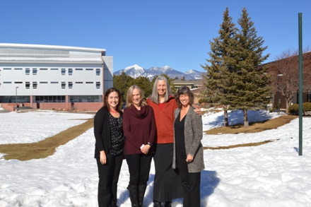 Concussion Research Team in the snow