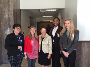 President Cheng and student interns