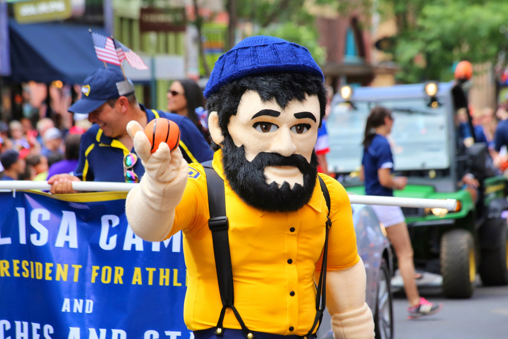 Louie at the parade