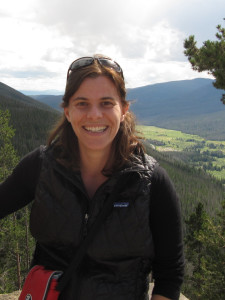 Researcher Christina Schaedel in the field. 