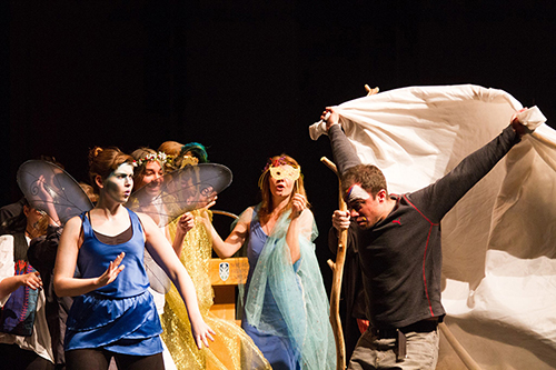 Une Tempete being performed on stage