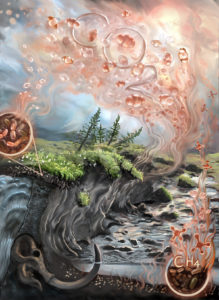 illustration of thawing permafrost