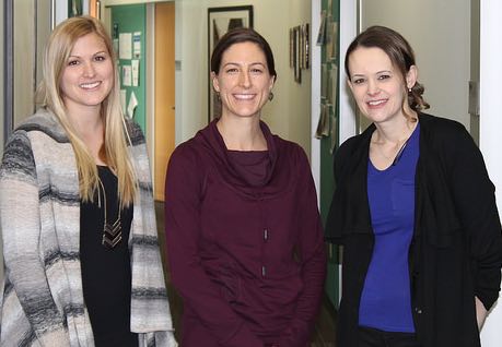 OT students Lyndsey Helburg, Jill Johnston, and Tiffany Fought