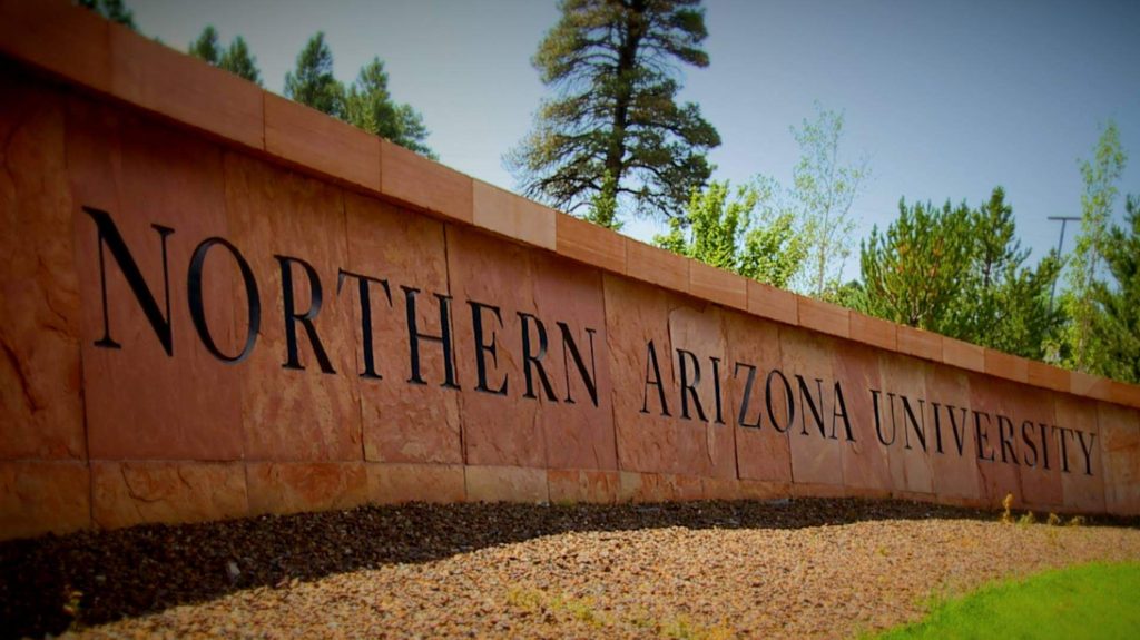 Northern Arizona University sign