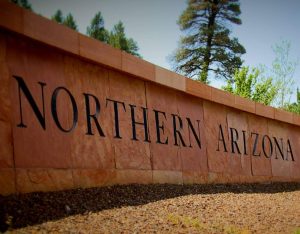 Northern Arizona University sign
