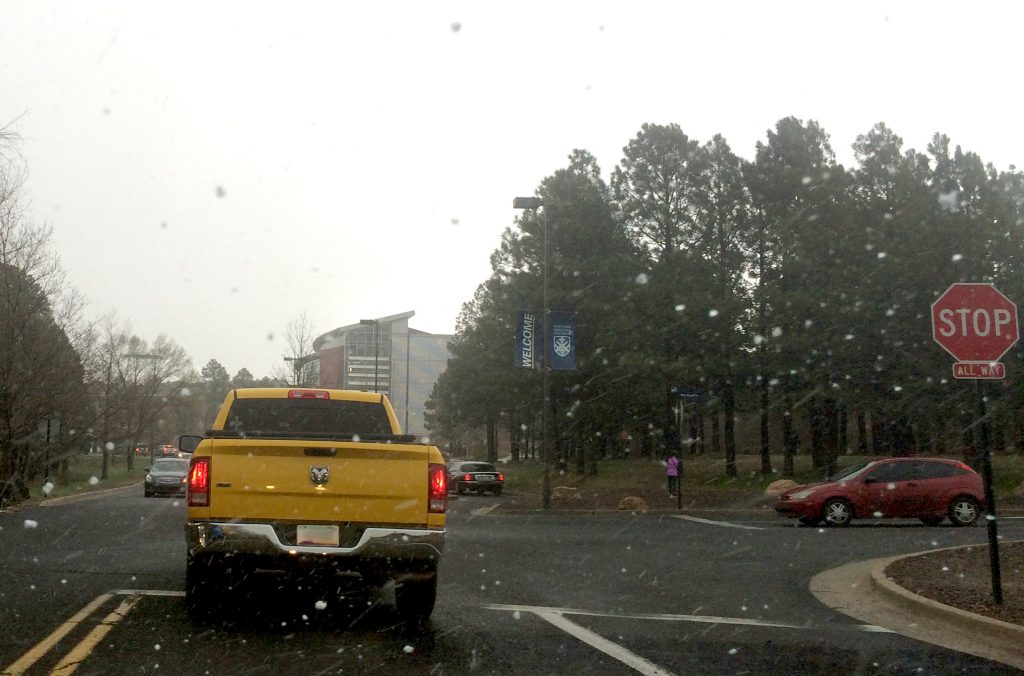 Car at stopsign