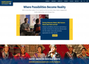 NAU homepage