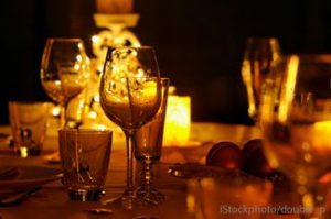 candle lit dinner