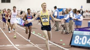Andy Trouard winning 3000K national championship