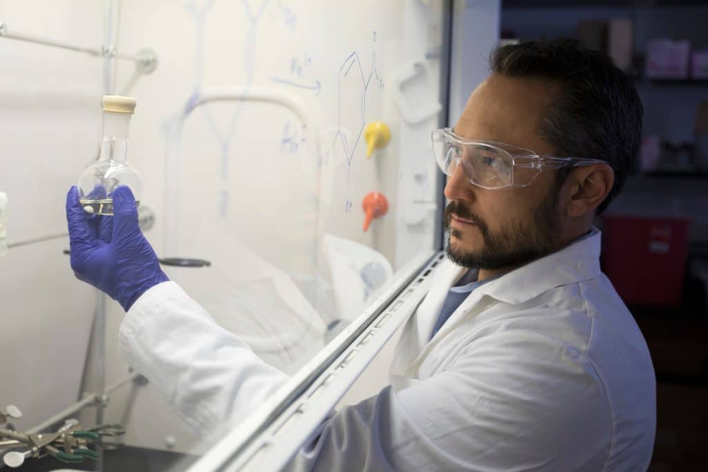 Rob Kellar in lab