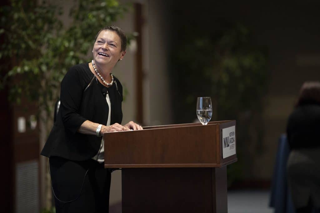President Rita Cheng speaking