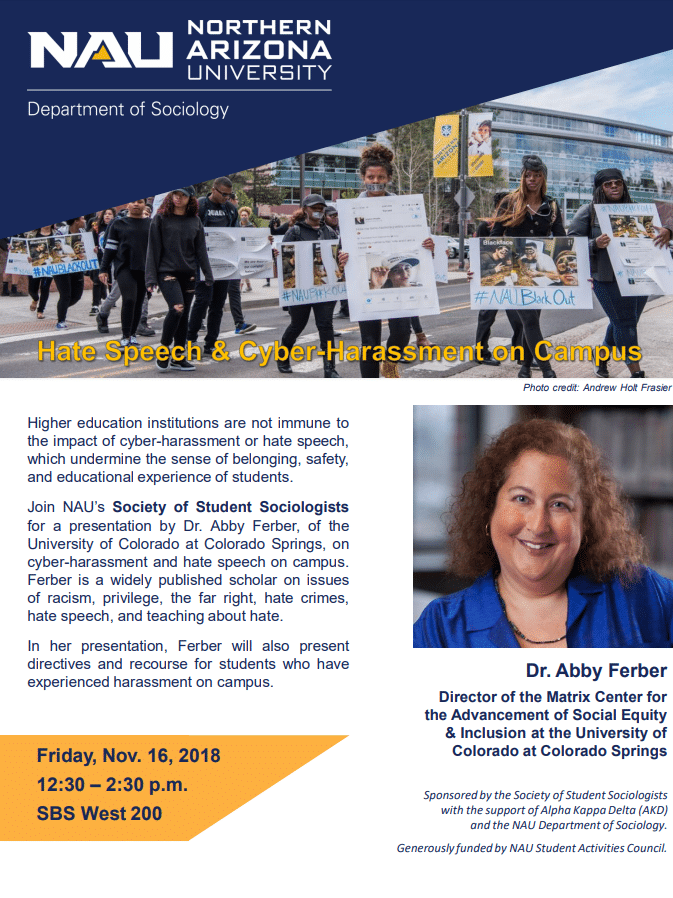 Flyer for Abby Ferber
