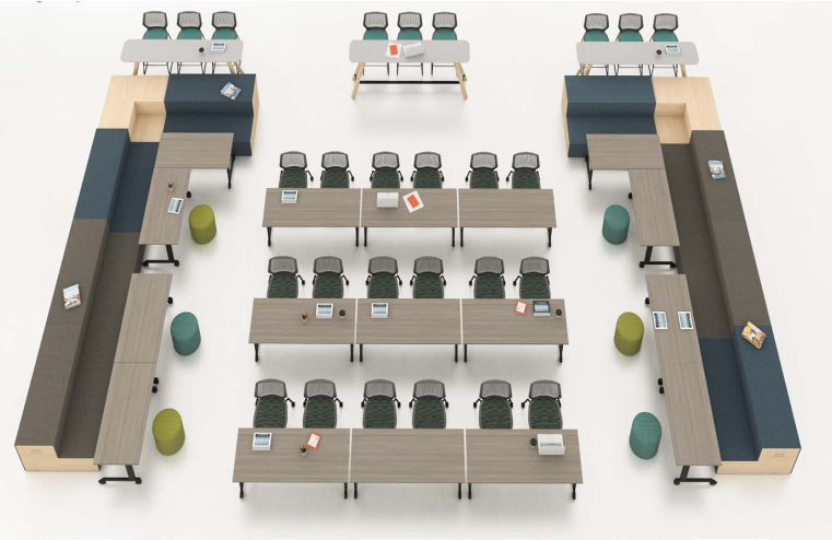 Illustration of sample room layout