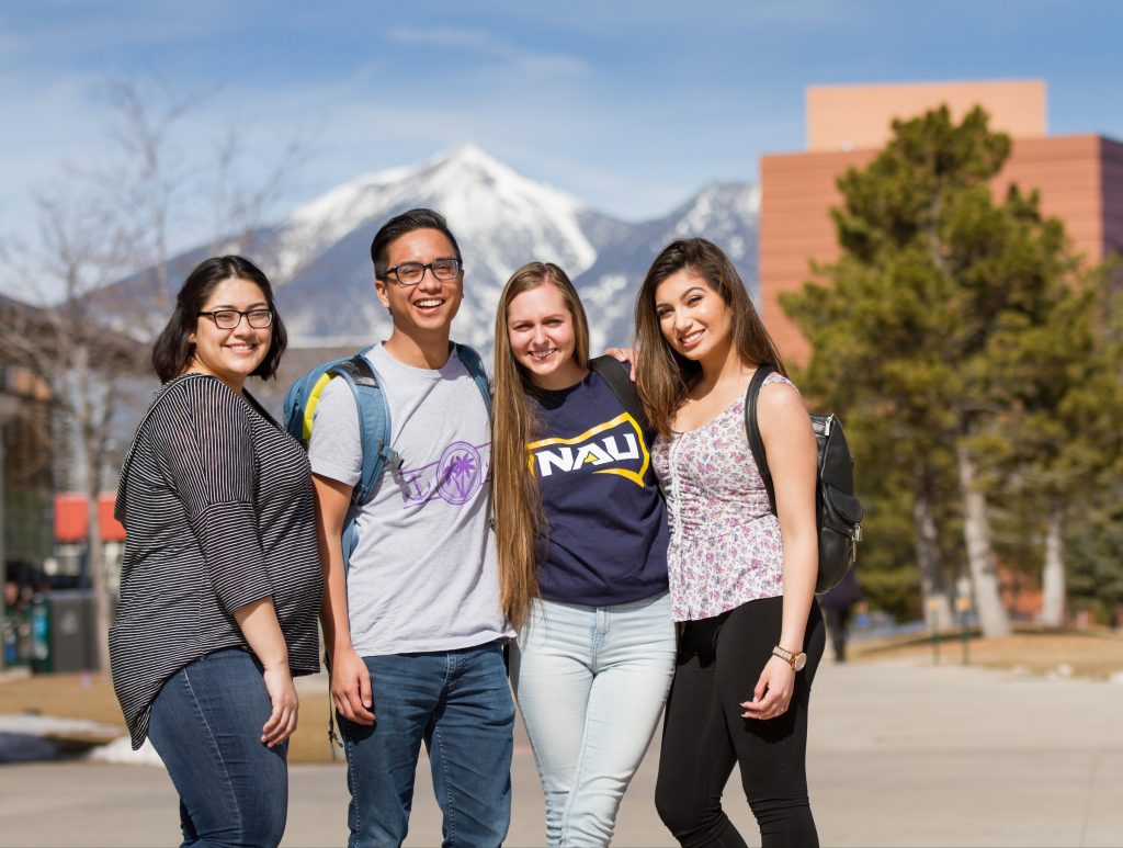 Students on campus