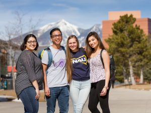 Students on campus