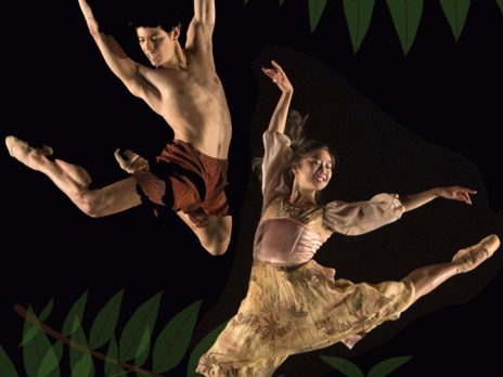 dancers performing in character