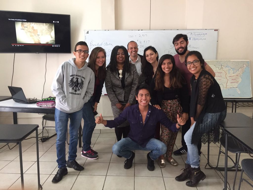 Edythe Weeks in Mexico class