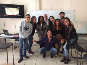 Edythe Weeks in Mexico class