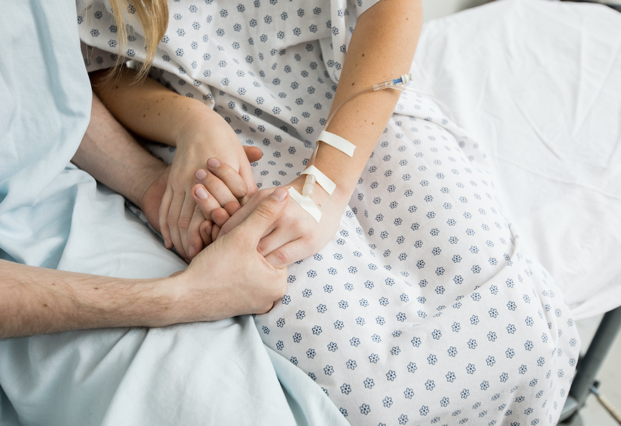 patients holding hands