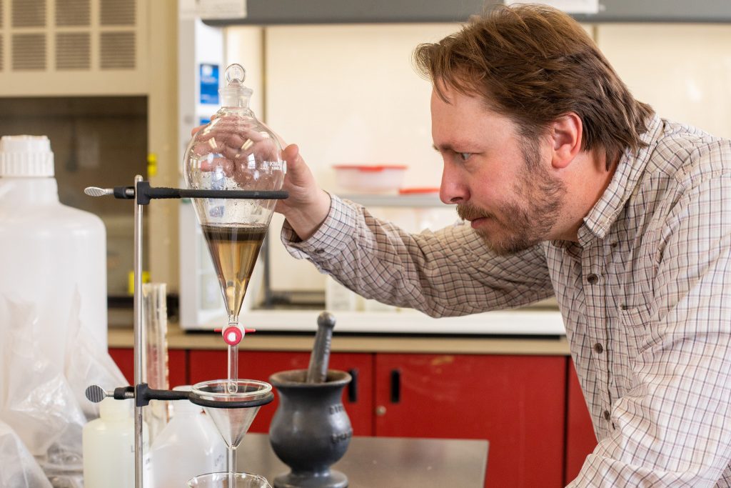 Michael Smith in lab