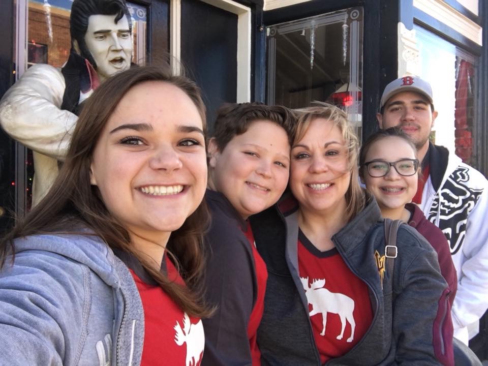 Billie McBride and her family